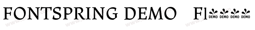 FONTSPRING DEMO   Fl字体转换